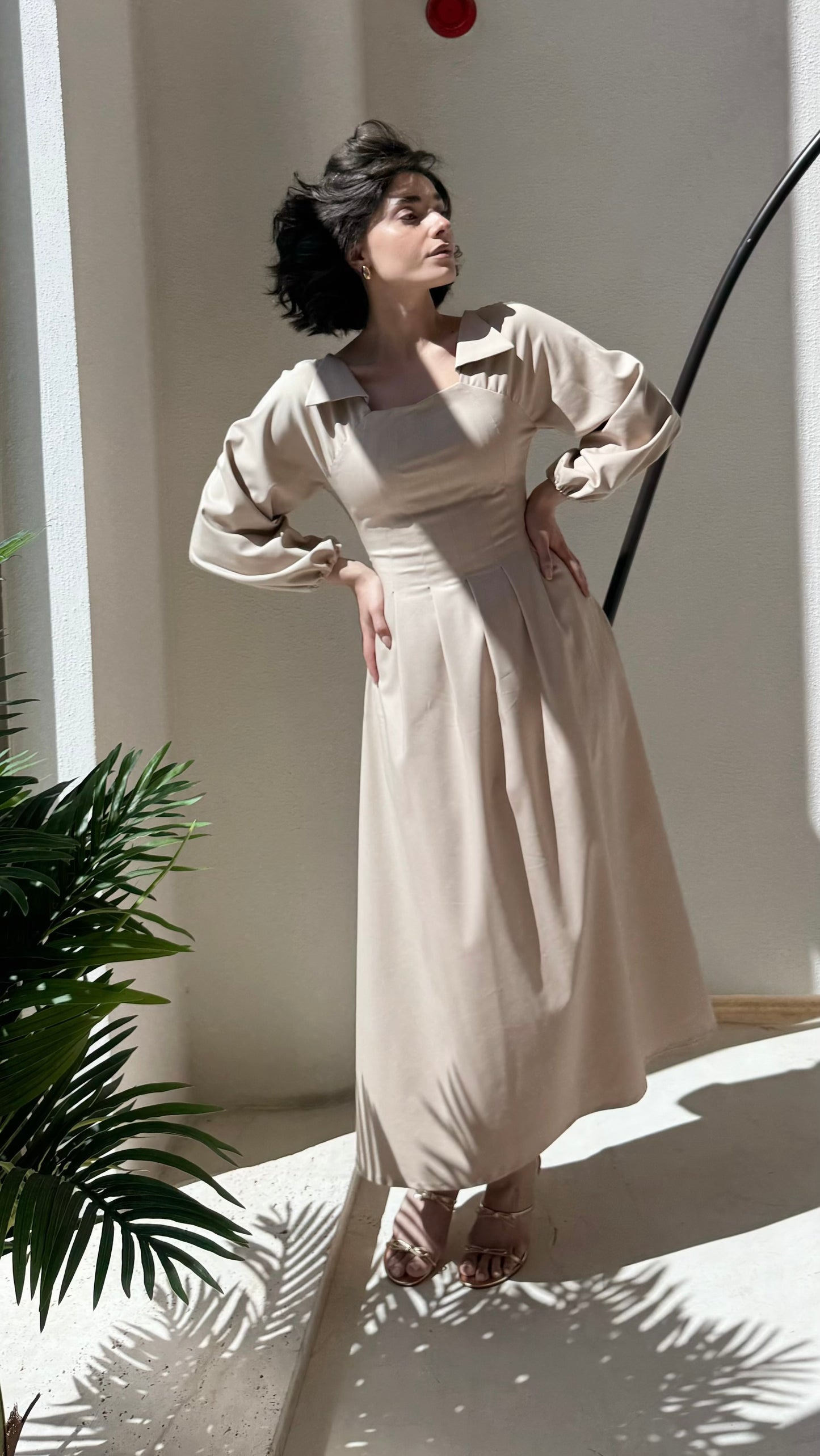 The Maxi Pleated Dress