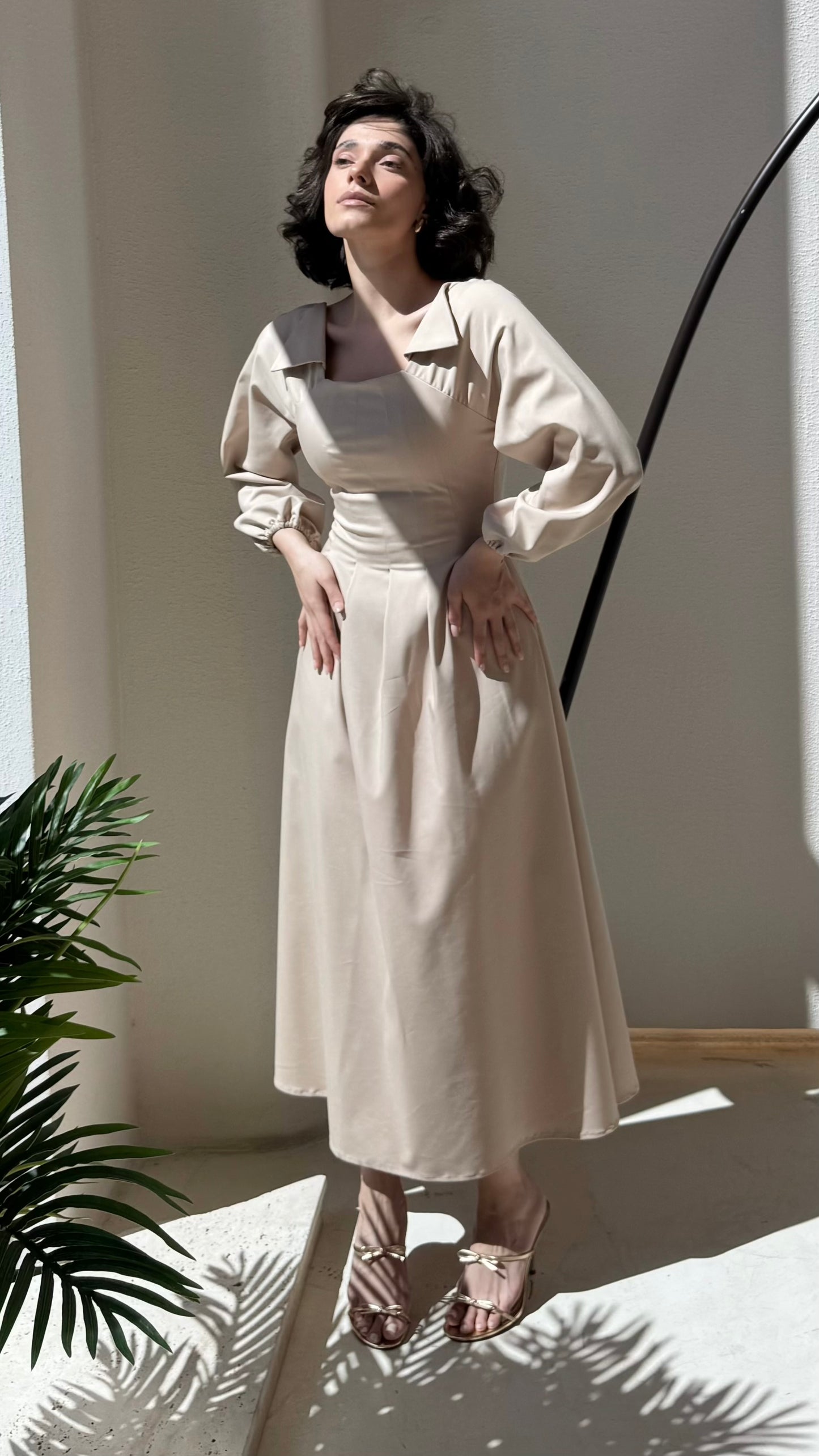 The Maxi Pleated Dress