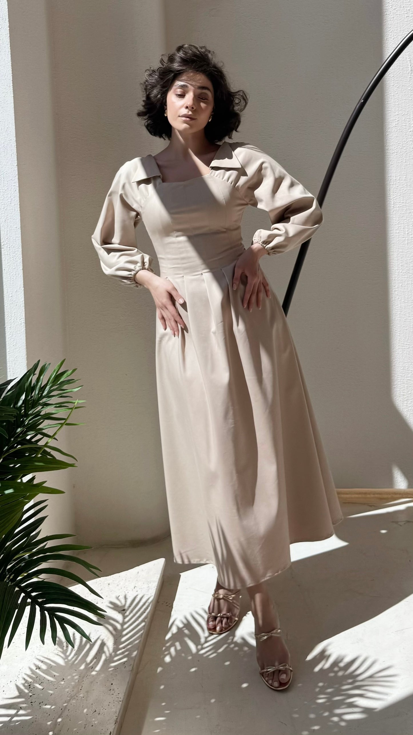 The Maxi Pleated Dress