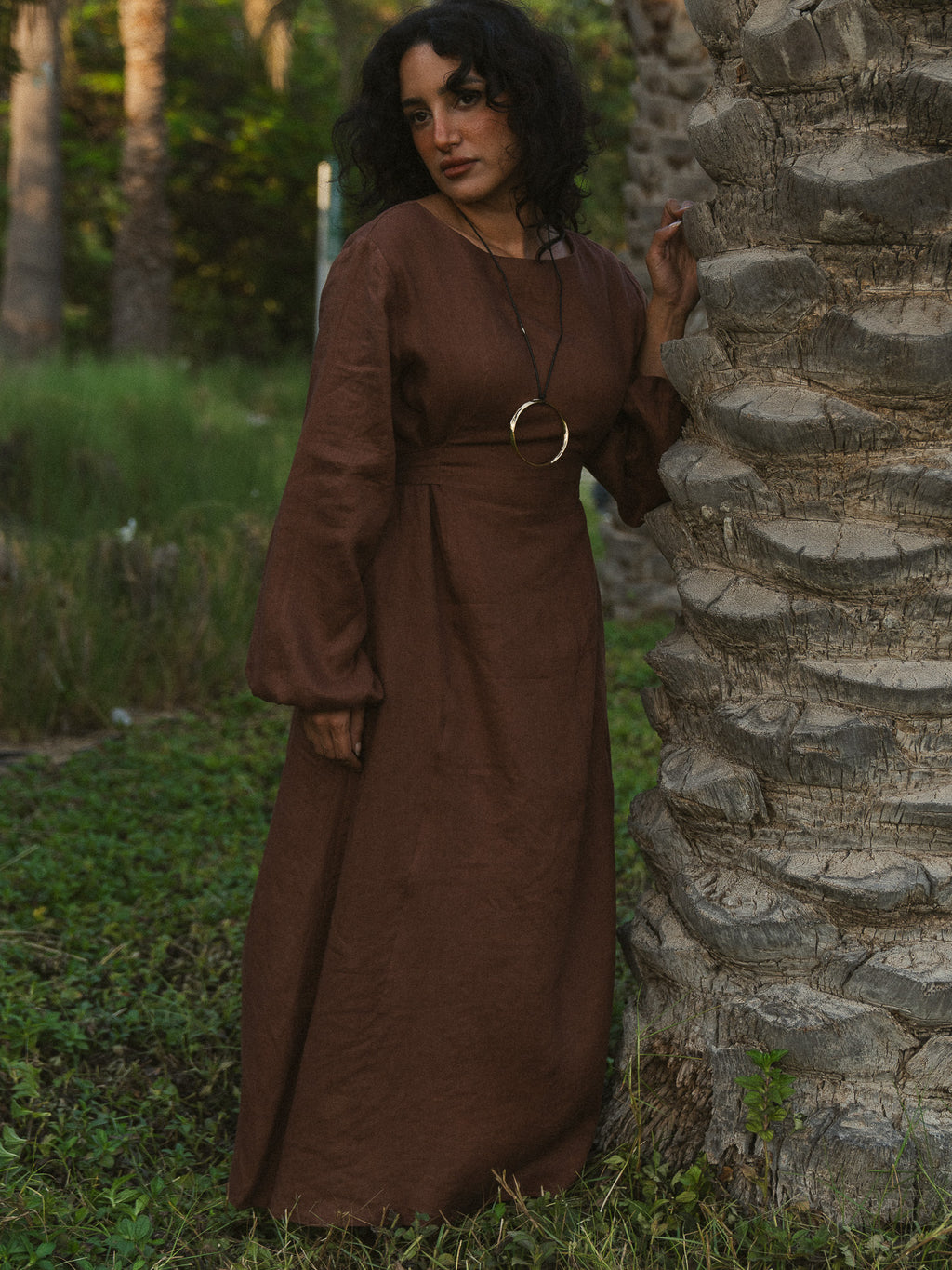 The Luna Dress in Chocolate