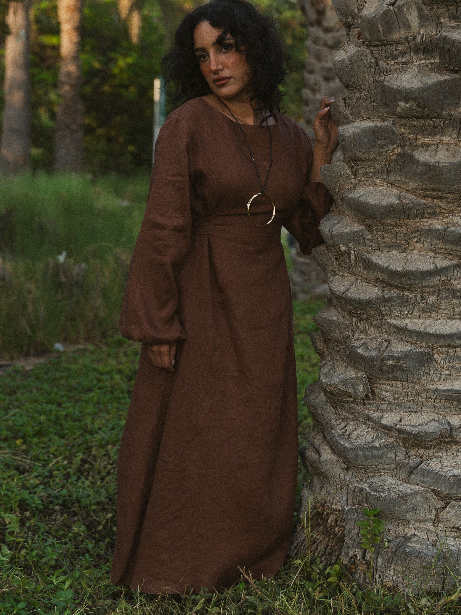The Luna Dress in Chocolate