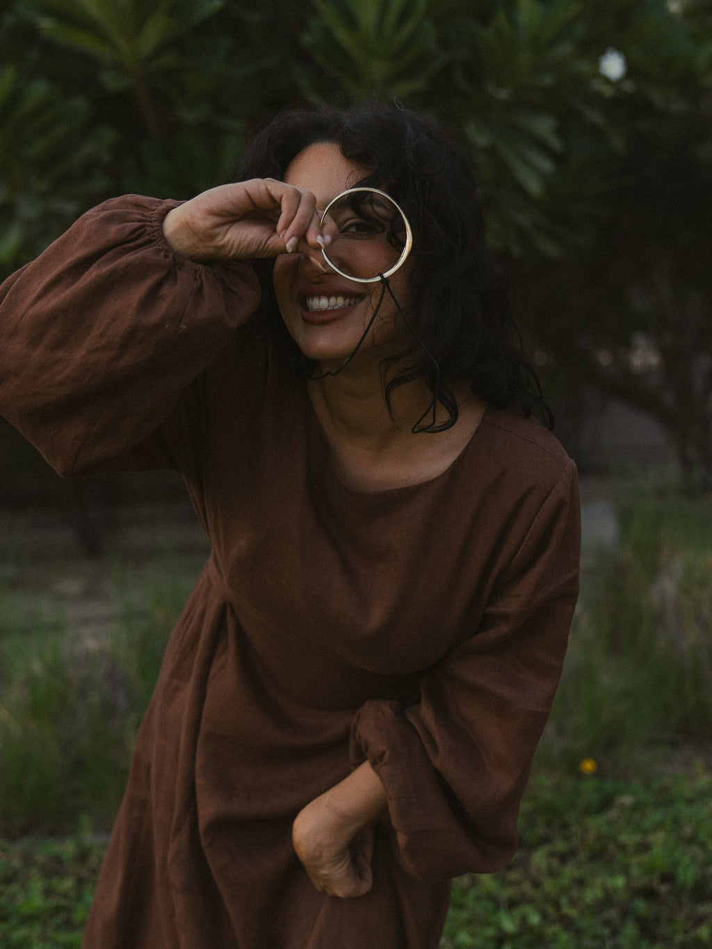 The Luna Dress in Chocolate
