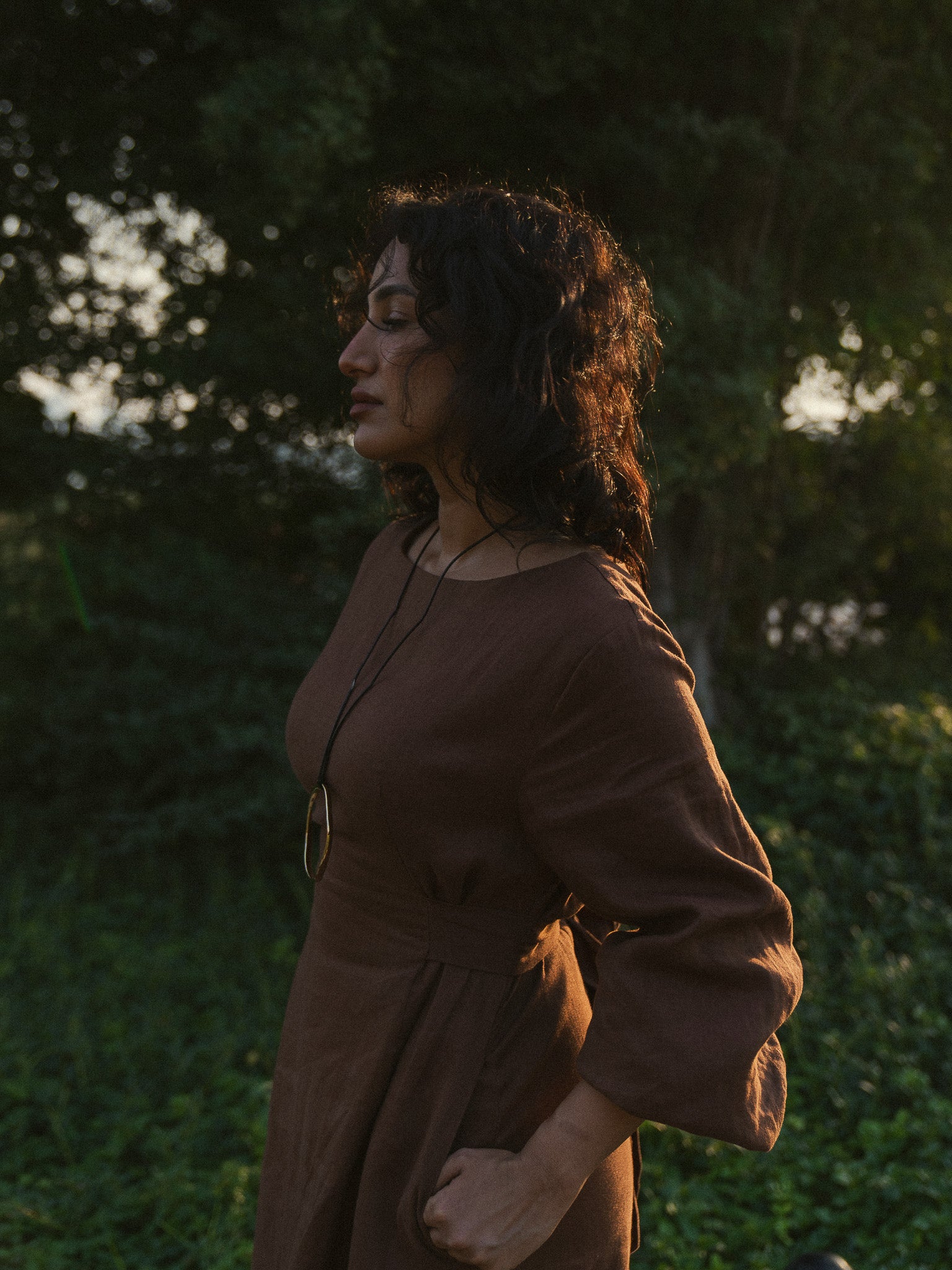 The Luna Dress in Chocolate