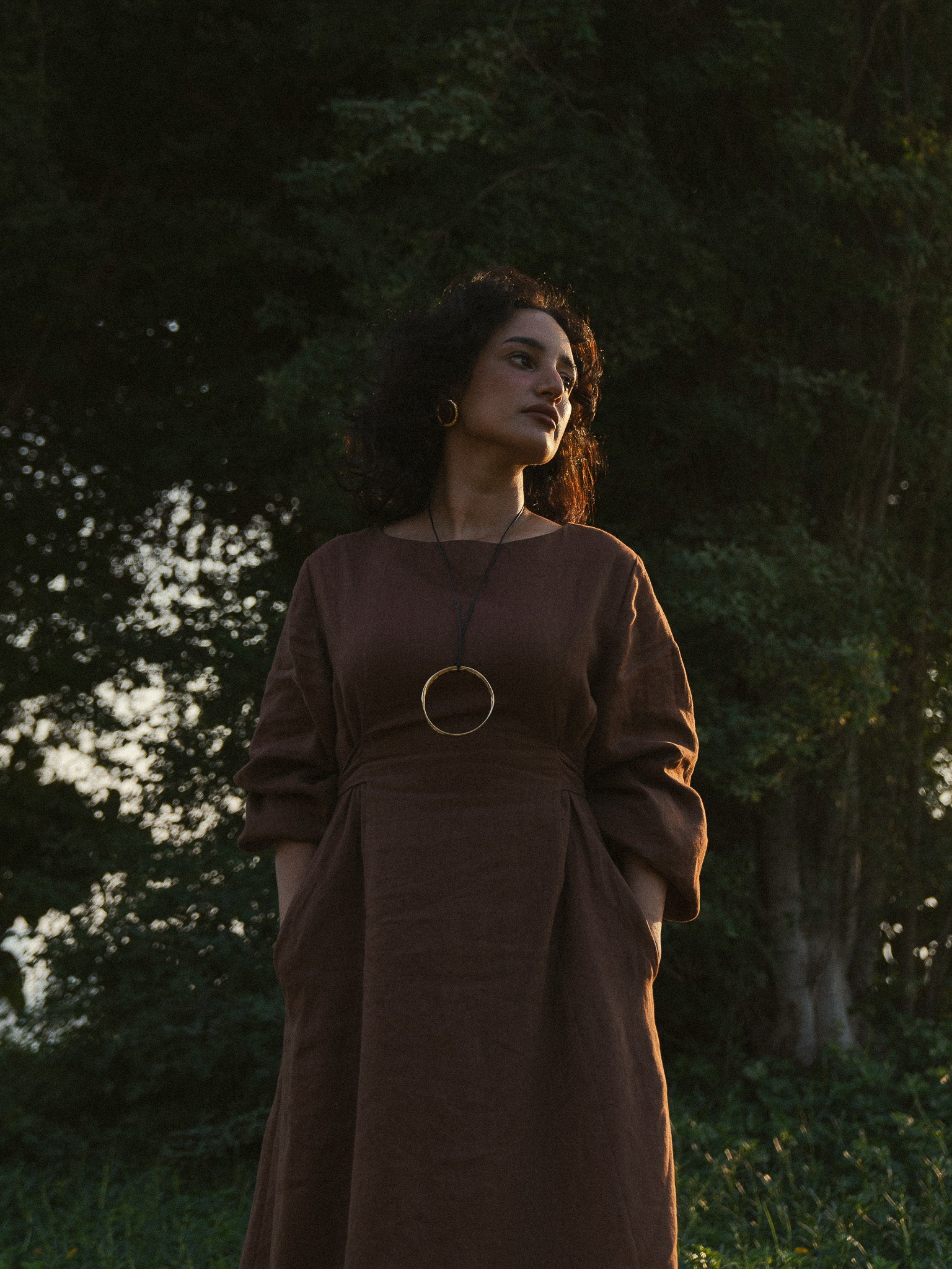 The Luna Dress in Chocolate