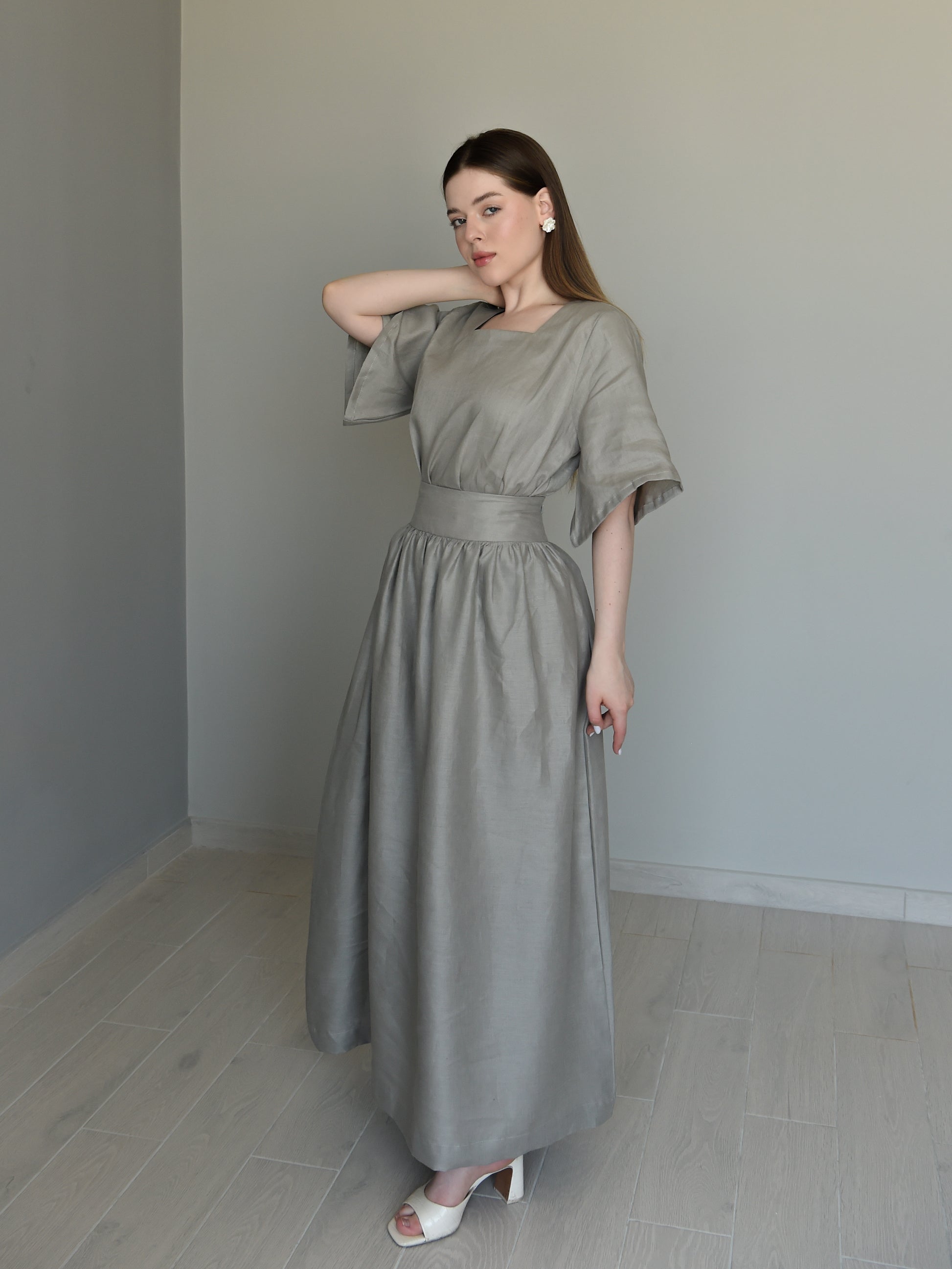 The Grey Skirt Set