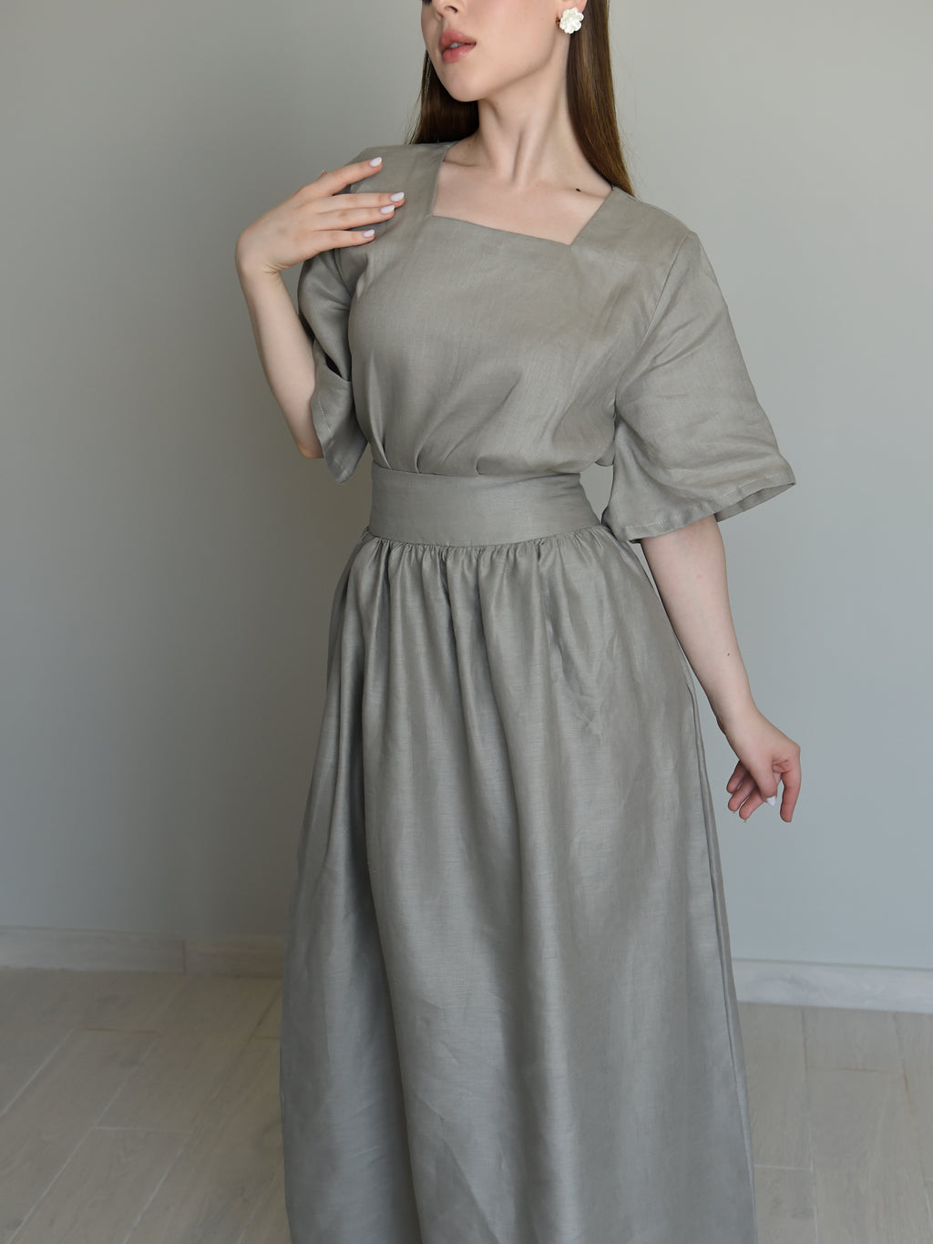 The Grey Skirt Set