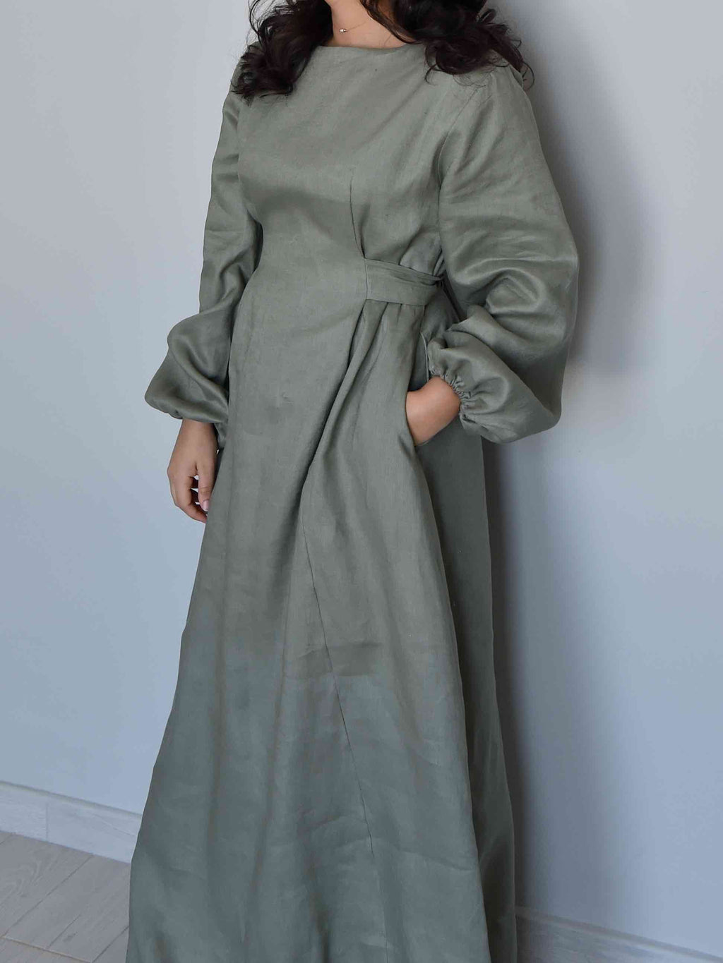 The Luna Dress in Sage