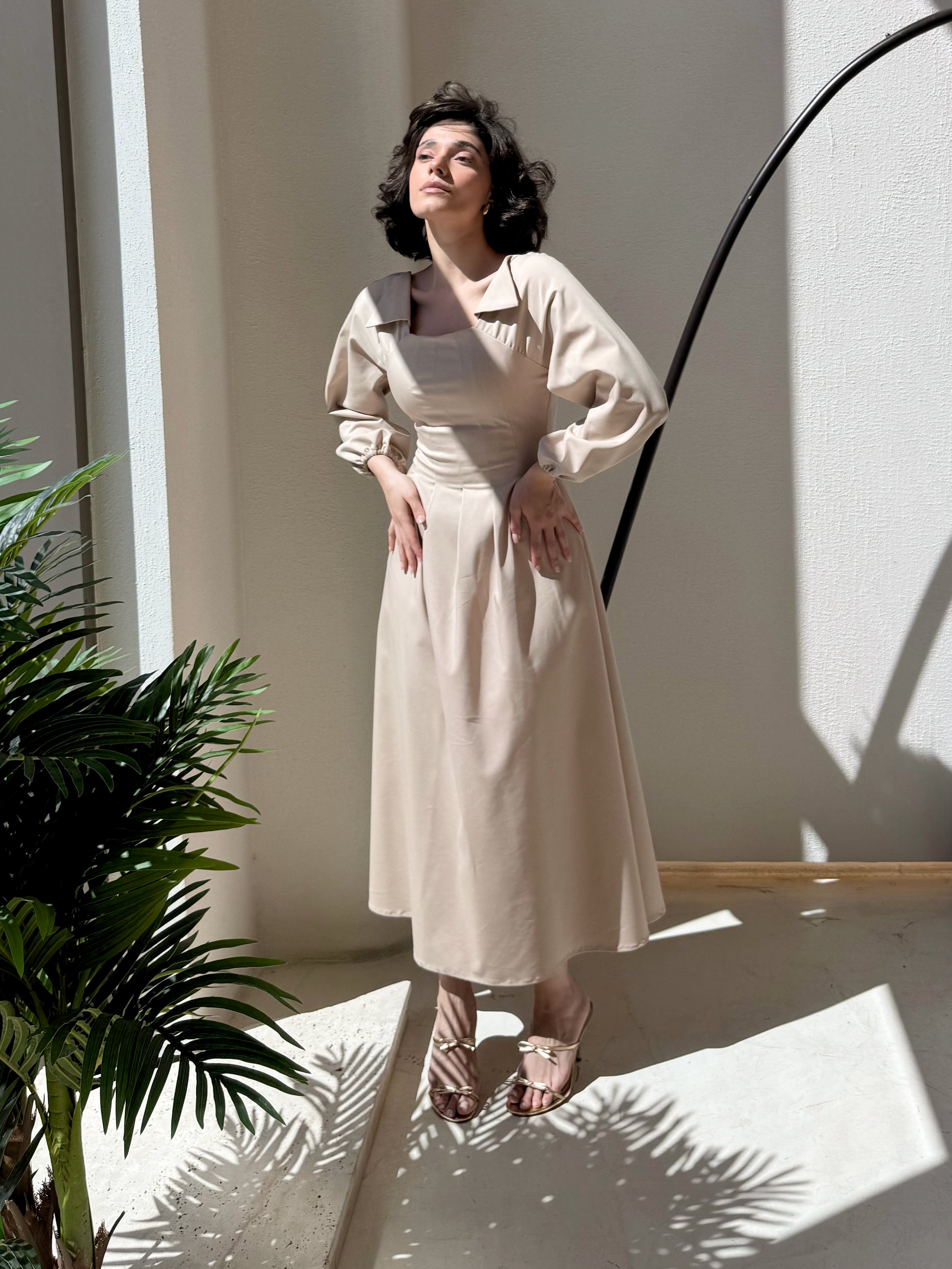 The Maxi Pleated Dress