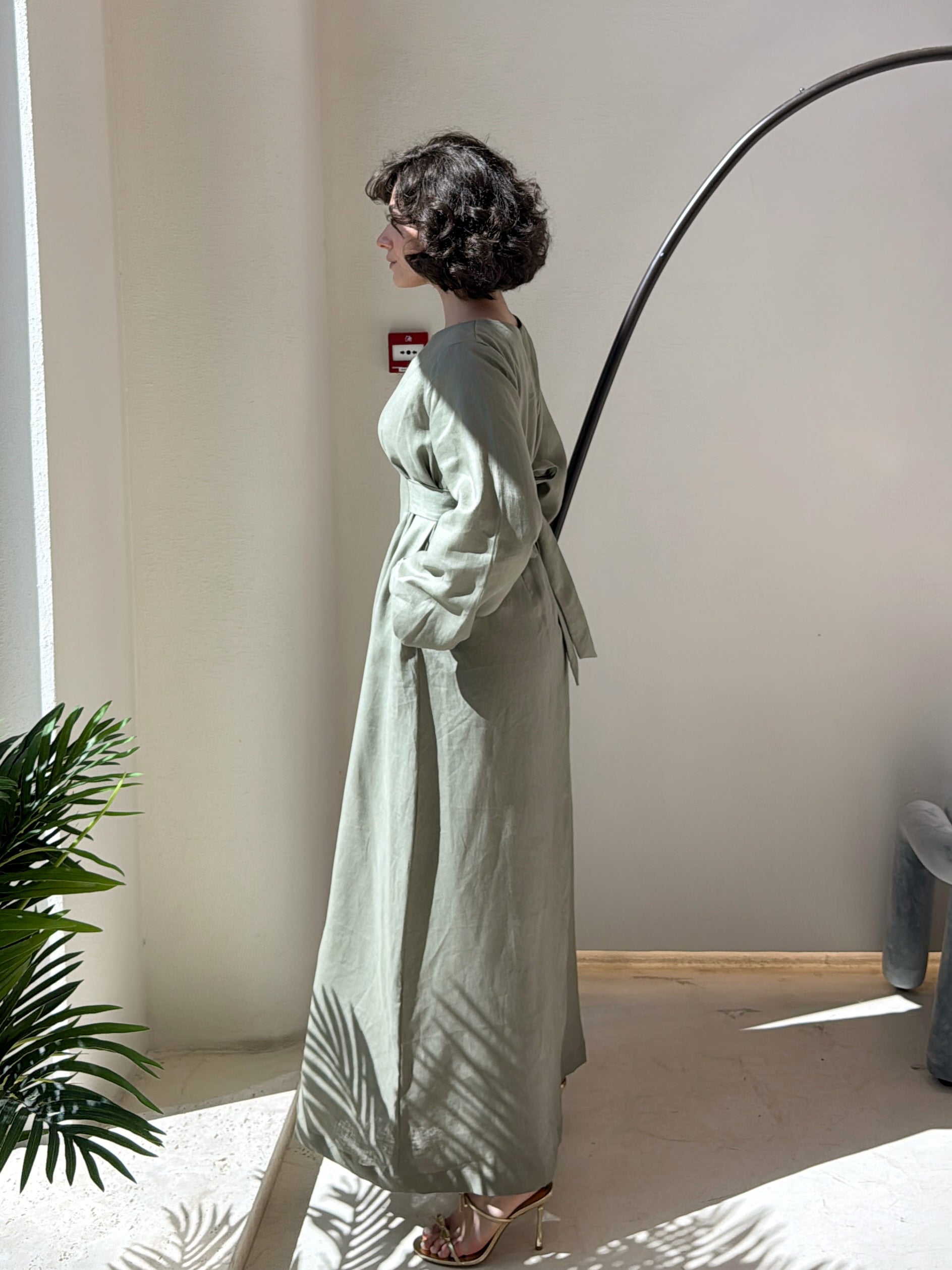 The Luna Dress in Sage
