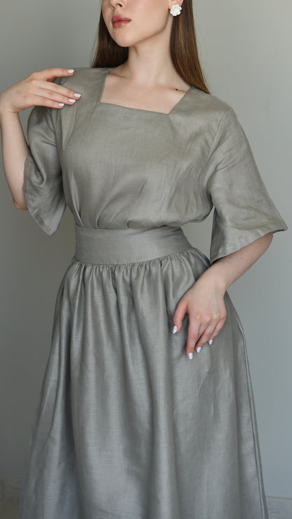 The Grey Skirt Set