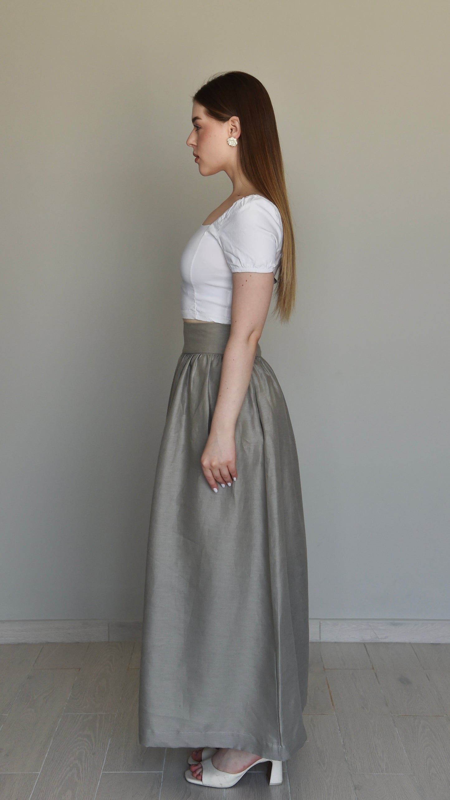 The Grey Skirt Set